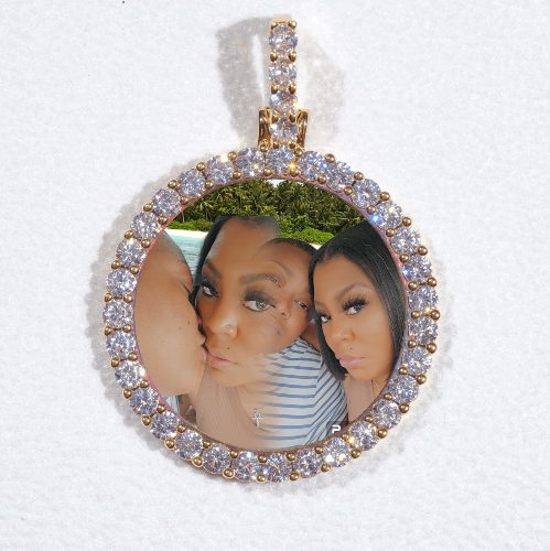 3D CIRCLE CUSTOM PICTURE PENDANT SMALL SIZE