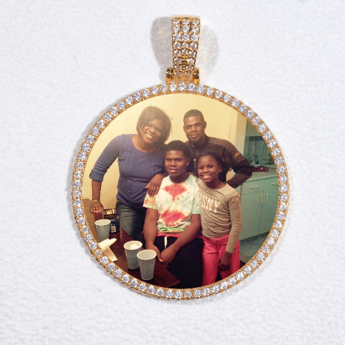 MEDIUM 3D CIRCLE CUSTOM PICTURE PENDANT