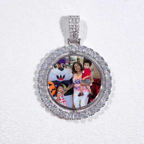 3D Spinning 2-Faced Custom Picture Pendant