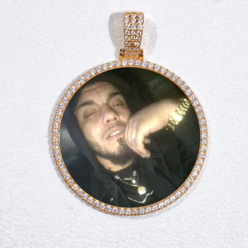 MEDIUM 3D CIRCLE CUSTOM PICTURE PENDANT