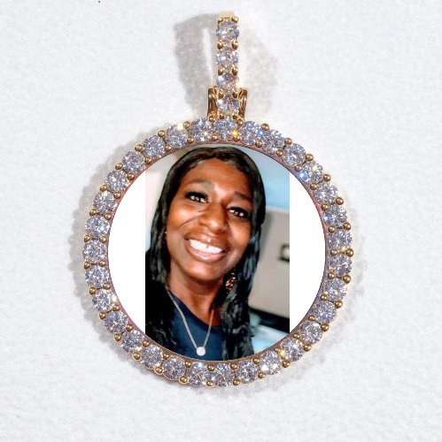3D CIRCLE CUSTOM PICTURE PENDANT SMALL SIZE