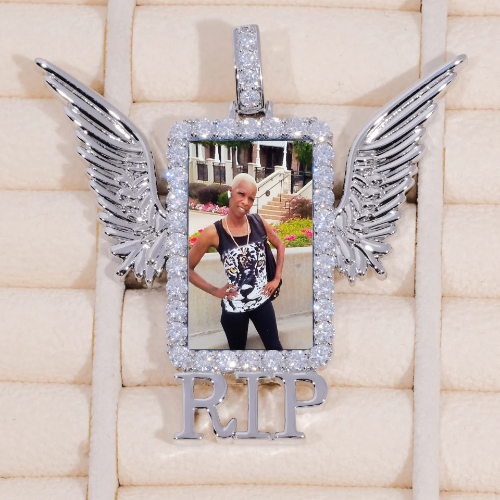 RIP WING 3D CUSTOM PICTURE PENDANT