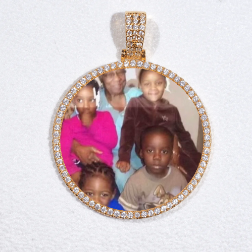 MEDIUM 3D CIRCLE CUSTOM PICTURE PENDANT