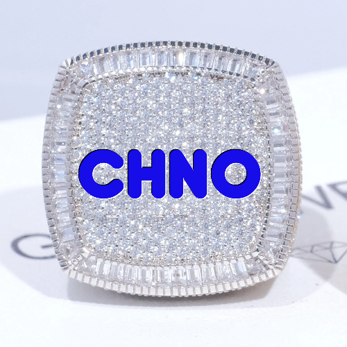 CUSTOM LETTER 3D ICED RING