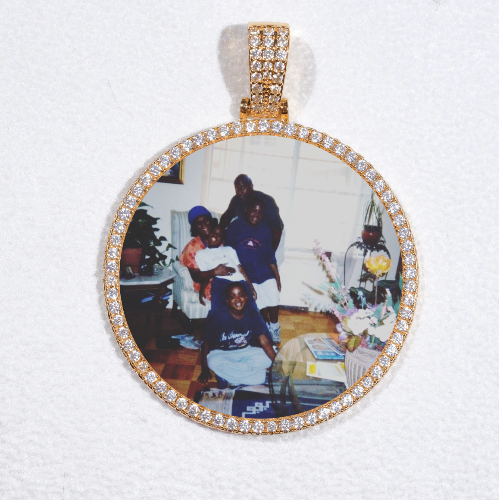 MEDIUM 3D CIRCLE CUSTOM PICTURE PENDANT