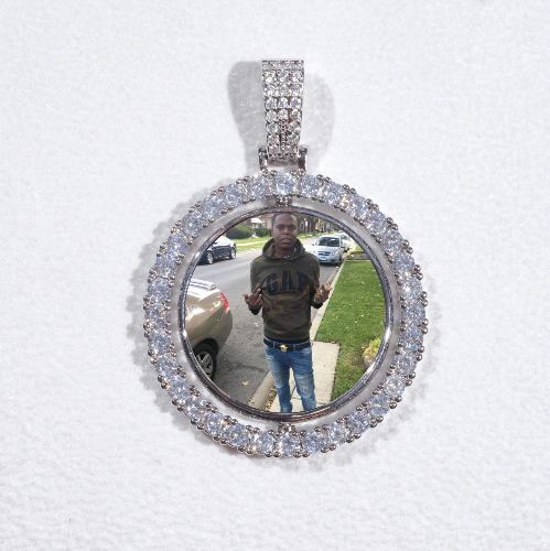 3D Spinning 2-Faced Custom Picture Pendant