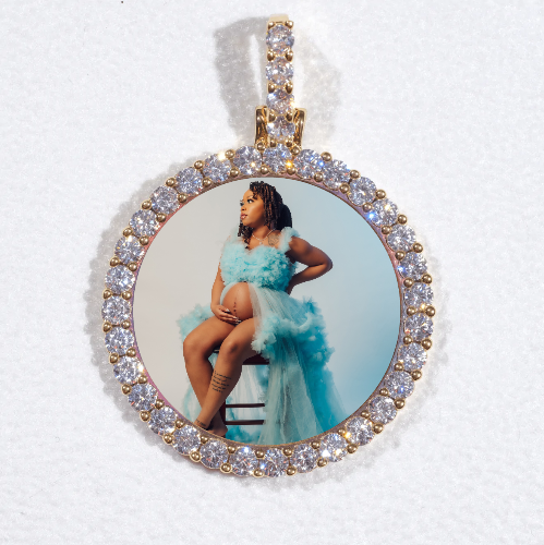 3D CIRCLE CUSTOM PICTURE PENDANT SMALL SIZE