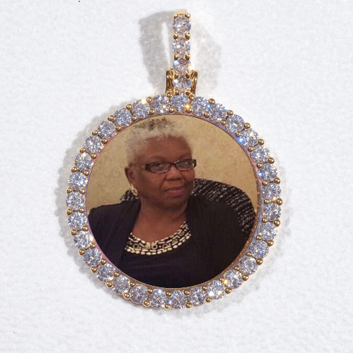 3D CIRCLE CUSTOM PICTURE PENDANT SMALL SIZE