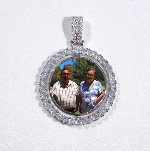 3D Spinning 2-Faced Custom Picture Pendant