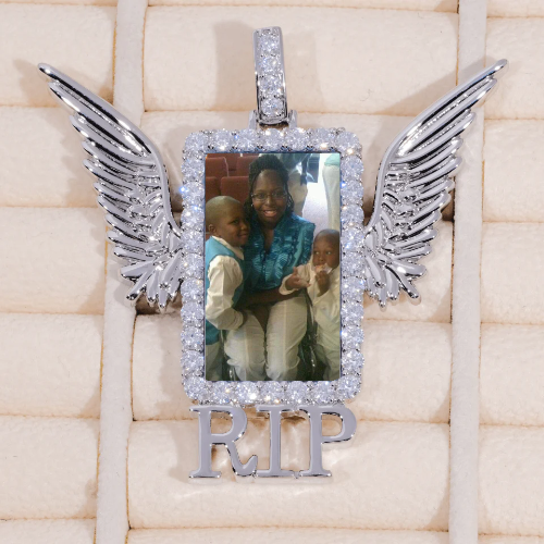 RIP WING 3D CUSTOM PICTURE PENDANT