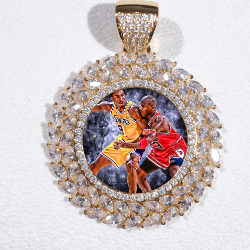 Large 3D Wheat Ear Custom Picture Pendant