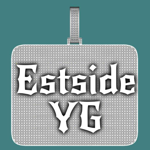 CUSTOM LETTER NECKLACE 3D BIG SQUARE