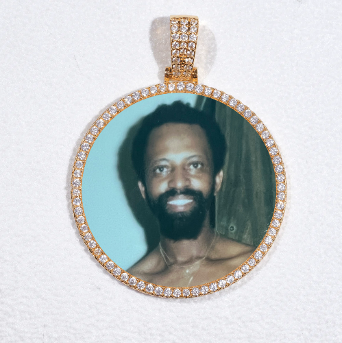 MEDIUM 3D CIRCLE CUSTOM PICTURE PENDANT
