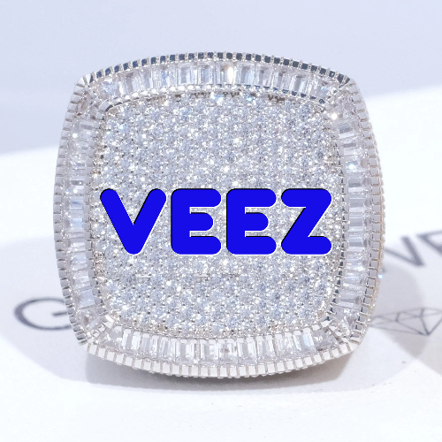 CUSTOM LETTER 3D ICED RING