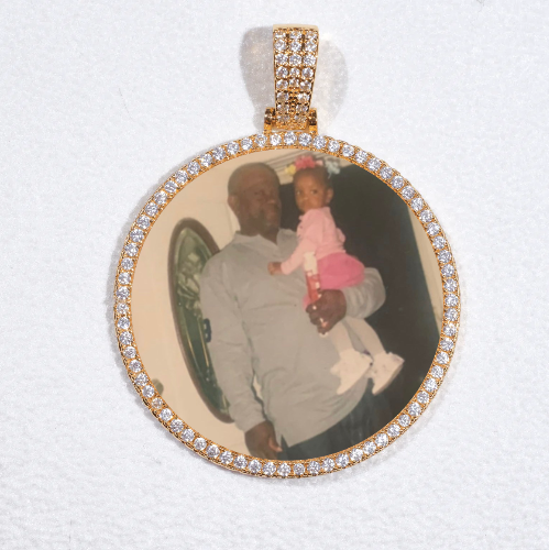 MEDIUM 3D CIRCLE CUSTOM PICTURE PENDANT