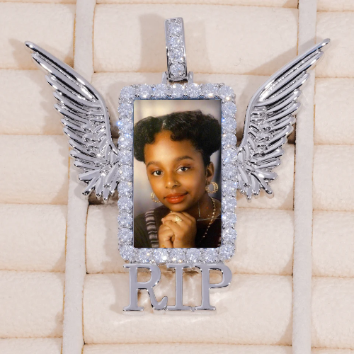 RIP WING 3D CUSTOM PICTURE PENDANT