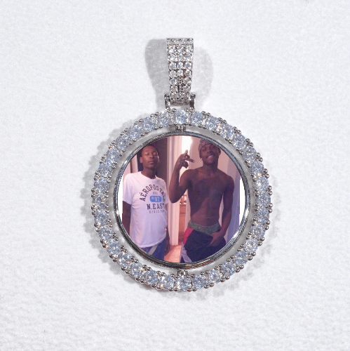 3D Spinning 2-Faced Custom Picture Pendant