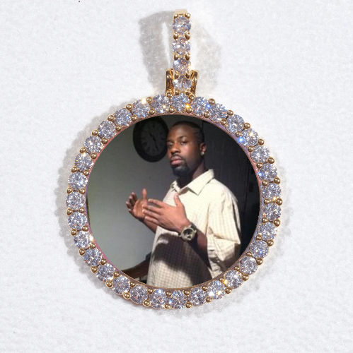3D CIRCLE CUSTOM PICTURE PENDANT SMALL SIZE