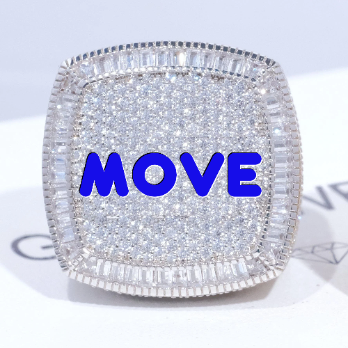 CUSTOM LETTER 3D ICED RING