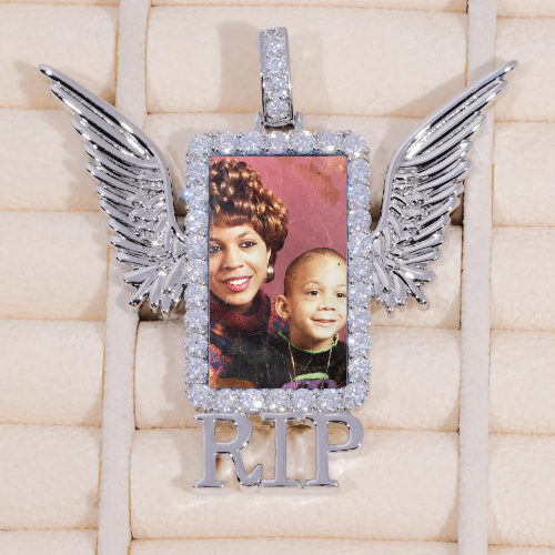 RIP WING 3D CUSTOM PICTURE PENDANT