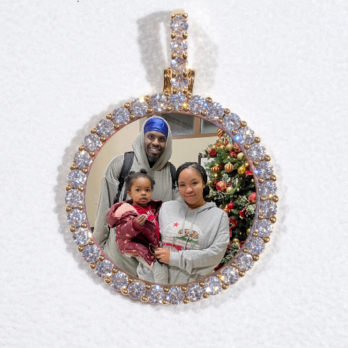 3D CIRCLE CUSTOM PICTURE PENDANT SMALL SIZE
