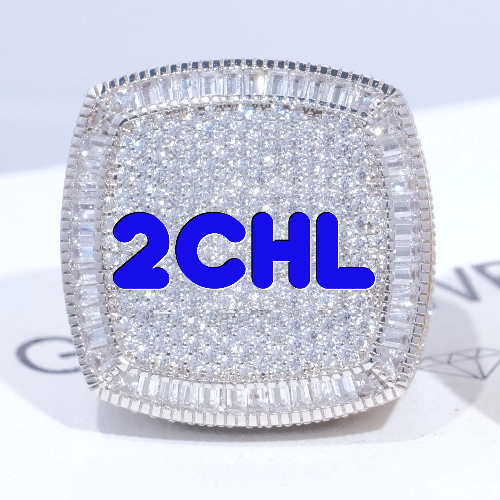 CUSTOM LETTER 3D ICED RING