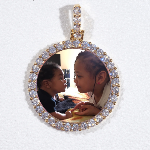 3D CIRCLE CUSTOM PICTURE PENDANT SMALL SIZE