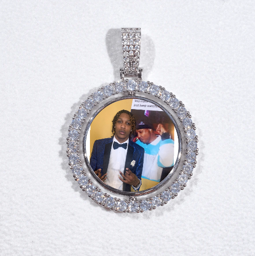 3D Spinning 2-Faced Custom Picture Pendant