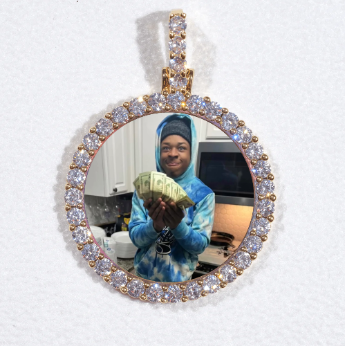 3D CIRCLE CUSTOM PICTURE PENDANT SMALL SIZE