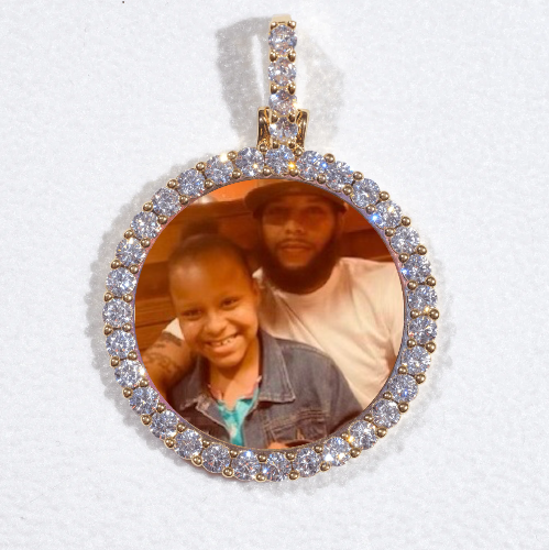 3D CIRCLE CUSTOM PICTURE PENDANT SMALL SIZE