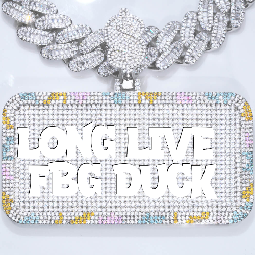 CUSTOM LETTER NECKLACE 3D COLORFUL SQUARE