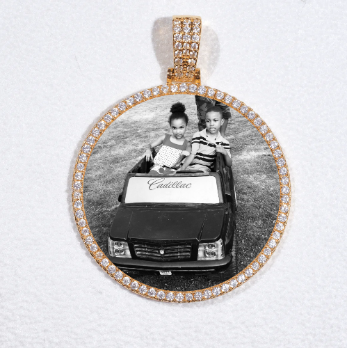 MEDIUM 3D CIRCLE CUSTOM PICTURE PENDANT