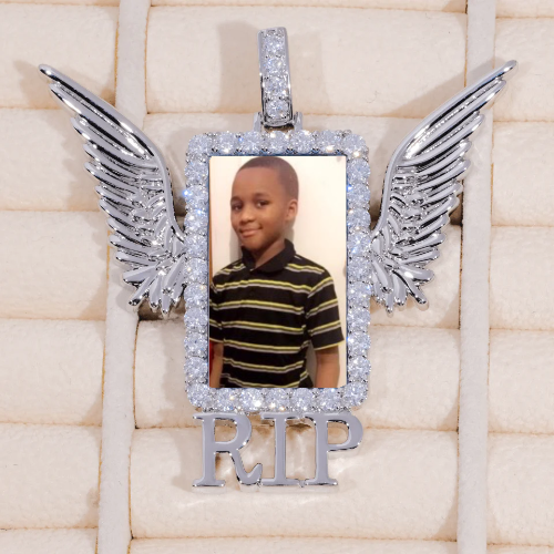 RIP WING 3D CUSTOM PICTURE PENDANT
