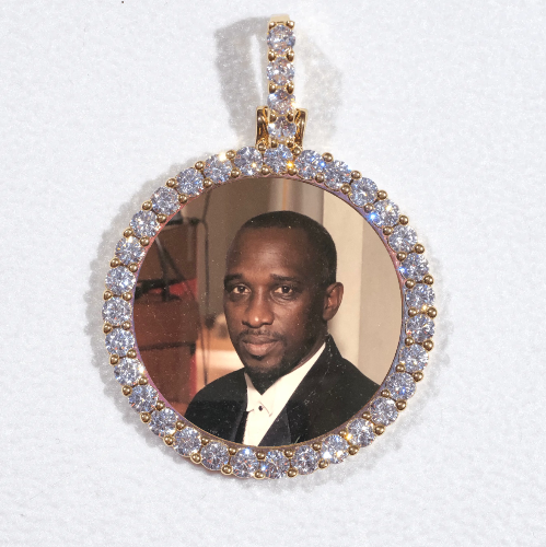 3D CIRCLE CUSTOM PICTURE PENDANT SMALL SIZE