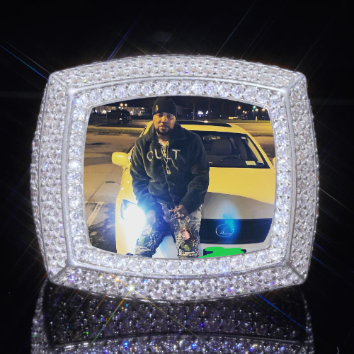 3D CUSTOM PICTURE ICED RING