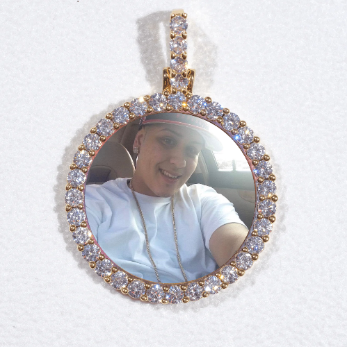 3D CIRCLE CUSTOM PICTURE PENDANT SMALL SIZE