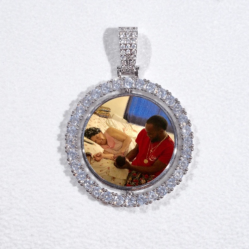 3D Spinning 2-Faced Custom Picture Pendant
