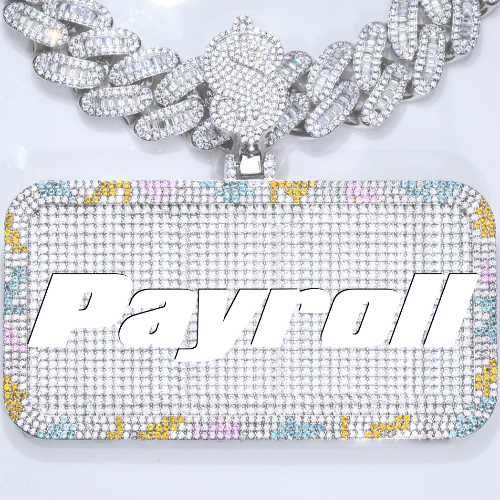 CUSTOM LETTER NECKLACE 3D COLORFUL SQUARE
