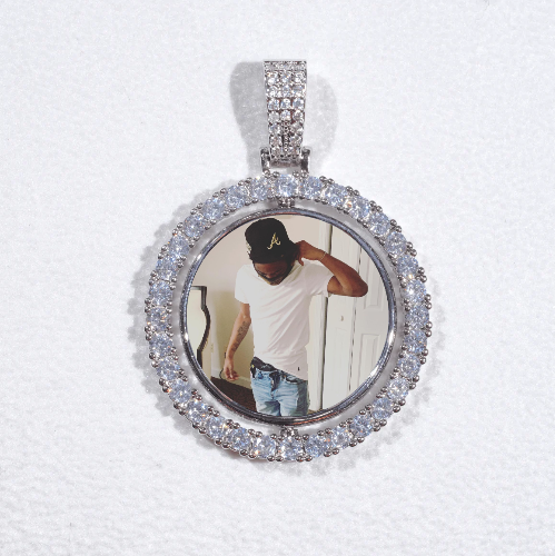 3D Spinning 2-Faced Custom Picture Pendant