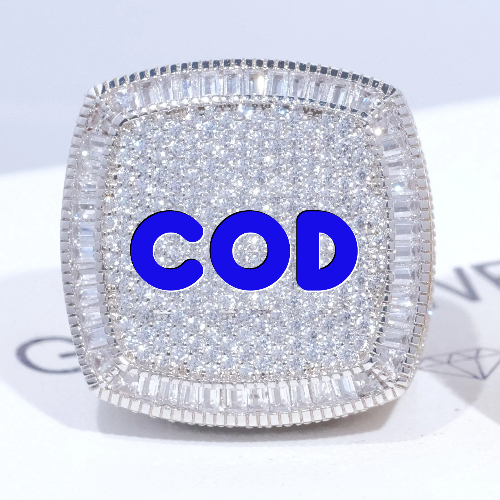CUSTOM LETTER 3D ICED RING