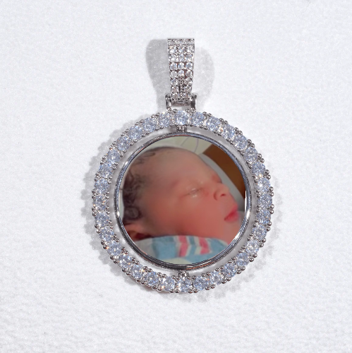 3D Spinning 2-Faced Custom Picture Pendant