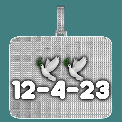 CUSTOM LETTER NECKLACE 3D BIG SQUARE