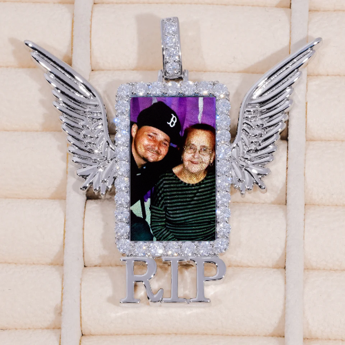 RIP WING 3D CUSTOM PICTURE PENDANT