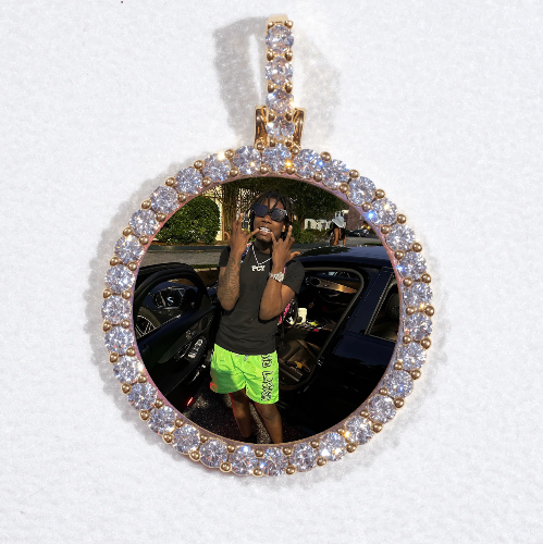 3D CIRCLE CUSTOM PICTURE PENDANT SMALL SIZE