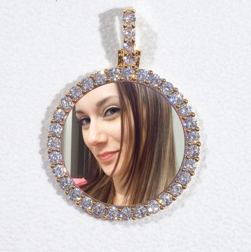 3D CIRCLE CUSTOM PICTURE PENDANT SMALL SIZE
