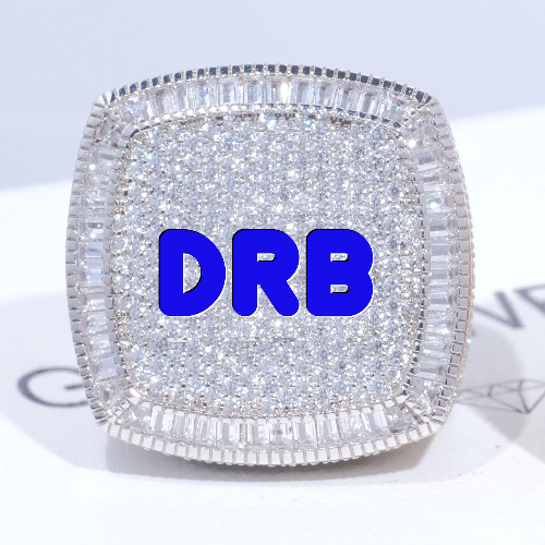 CUSTOM LETTER 3D ICED RING