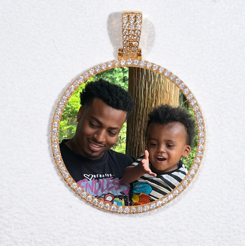 MEDIUM 3D CIRCLE CUSTOM PICTURE PENDANT