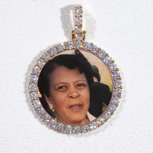 3D CIRCLE CUSTOM PICTURE PENDANT SMALL SIZE