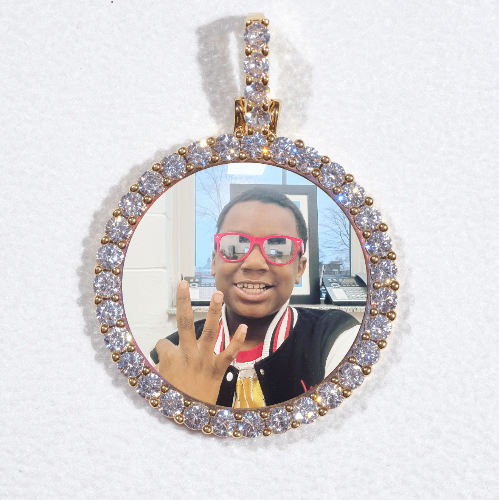 3D CIRCLE CUSTOM PICTURE PENDANT SMALL SIZE