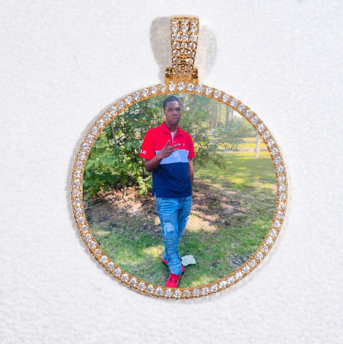 MEDIUM 3D CIRCLE CUSTOM PICTURE PENDANT